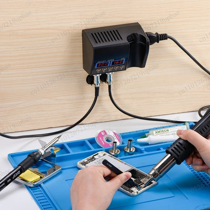 8898 2-in-1 750W LCDデジタルはんだ付けス - 2 In 1 Soldering Rework Station 750W のレビューと価格