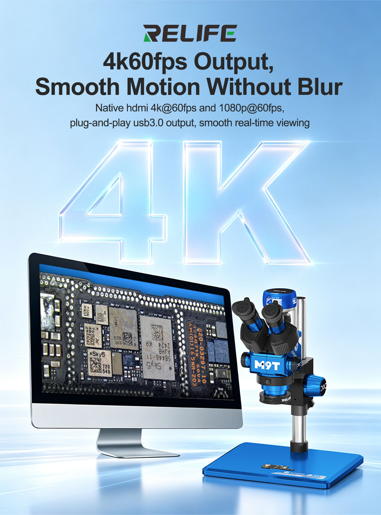 RELIFE MC5 4K 60FPS 顕微鏡カメラ ソニー - 4K Microscope Camera Sony Sensor のレビューと価格